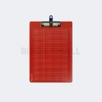 Clipboard pen holder Folio Bambi dengan skala garis half pocket dan flexible pen holder semua warna original