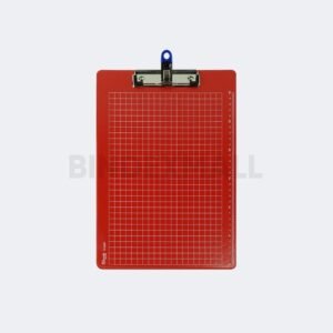 Clipboard pen holder Folio Bambi dengan skala garis half pocket dan flexible pen holder semua warna original