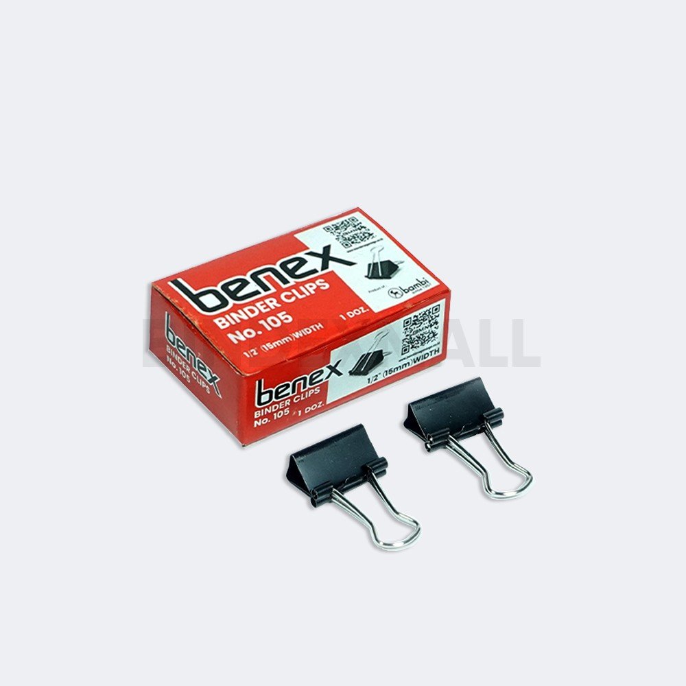 23210 A Binder clip Benex 15mm no 105 isi 12 pcs penjepit kertas small size original