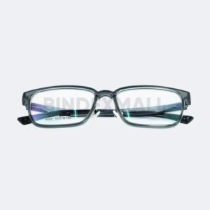 Frame kacamata Bambi transparent dark grey unisex tampak depan