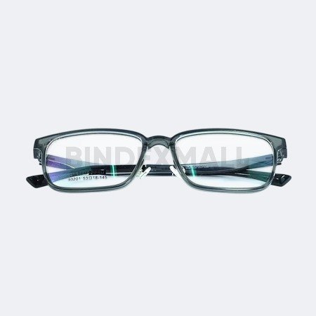 Frame kacamata Bambi transparent dark grey unisex tampak depan