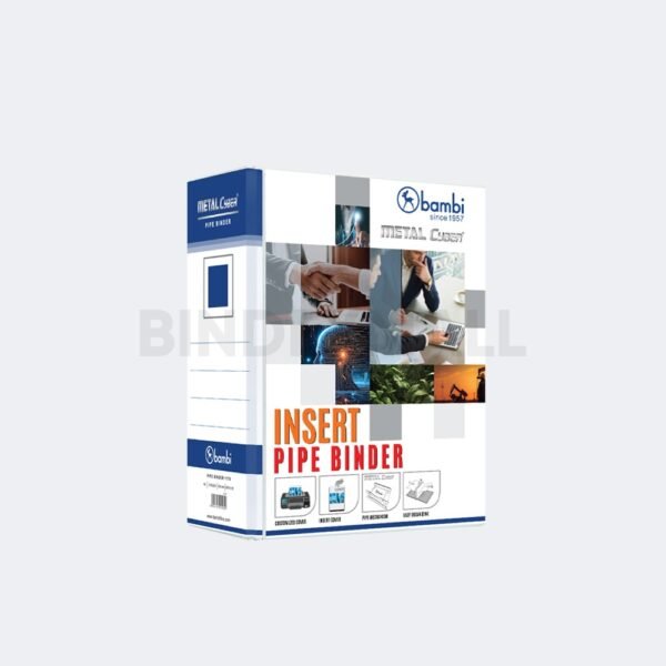 Bambi Pipe Binder A4 EXTRA JUMBO SIZE 100 mm With Full Spine 4 Colour Labels 1170