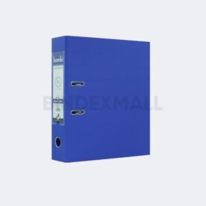 Ordner ramah lingkungan Bambi 1020 - 75mm PP eco-friendly Blue Cyber dengan rado dan finger ring untuk penyimpanan dokumen sustainable