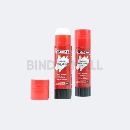 Benex Lem Kertas Batang 15g Glue Stick PVP untuk merekatkan kertas dengan kuat dan aman