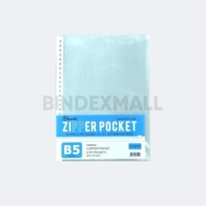 Bambi Document Pocket B5 Isi 2 pcs pocket + 1 Zipper Lembar Ketebalan 0.06 mic Tipe Transparent Sleeve Original
