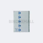Bambi Isi Binder A4 Divider & Indexes Pembatas Kertas Binder Edisi ACT Numeric Index 1-5 with Multiholes Rigid PVC 05 Grey Original