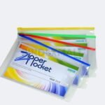 Benex Organizer Map Dokumen Folio Zipper Pocket Tipe PVC Transparant Original