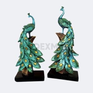 Hancraft Dekorasi Pajangan Peacock Statue Ornament Figurine Decoration