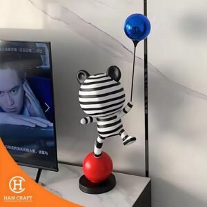 Dekorasi Pajangan Ballon Bear Sculpture Home Decor