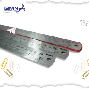 Penggaris besi Kenko 30cm stainless steel original presisi tinggi