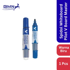 Spidol Whiteboard Pilot V Board Master Biru dengan desain ergonomis dan tinta cair berkualitas tinggi