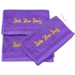 Handuk custom bordir nama 30x30 face towel souvenir minimum order 50pcs