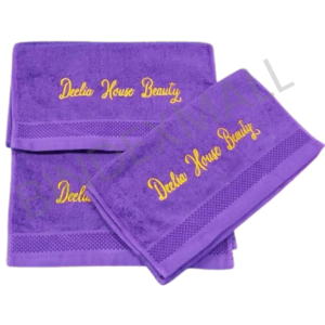 Handuk custom bordir nama 30x30 face towel souvenir minimum order 50pcs