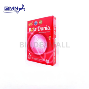 Kertas A4 Bola Dunia HVS 80gsm 500 lembar premium untuk printer dan fotokopi kantor