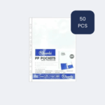 Bambi Plastik Dokumen A4 0.065mm Super Clear multi holes 50 sets isi 1000 lembar