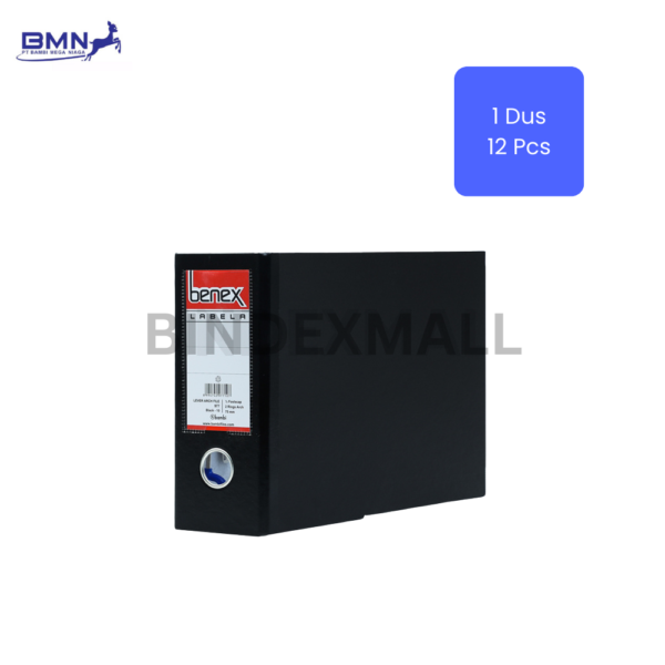 Benex Ordner 75mm Labela Voucher dengan Blue Cyber Technology kapasitas 700 lembar 12 pieces per dus