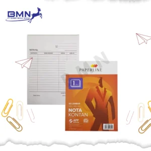 Nota kontan Paperline 50 lembar original kertas tebal untuk toko dan usaha