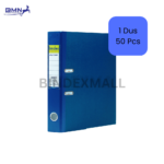 Ordner folio Bindex Ecology 50mm Blue Cyber dengan metal plate dan rado 2 lubang untuk penyimpanan dokumen kantor