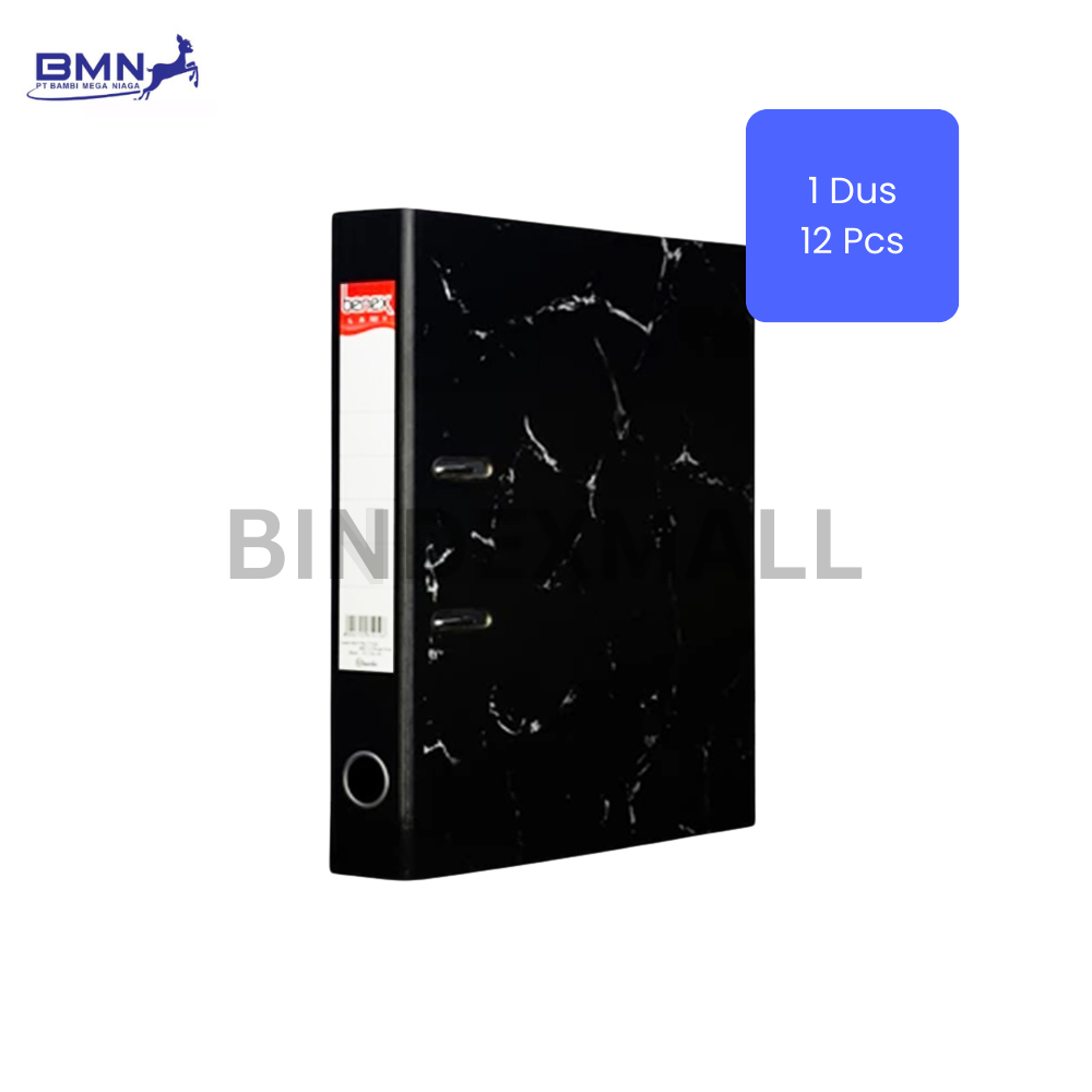 969 1 dus Benex Ordner Folio 50mm Lami Black Marble Standard Grade 12 pieces per dus