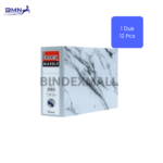 Benex Ordner Voucher 75mm Marble White dengan Blue Cyber Technology 12 pieces per dus