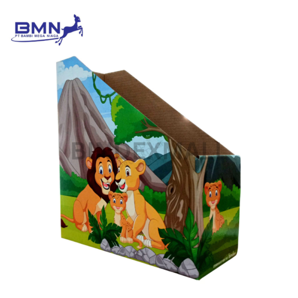 box file bergambar singa