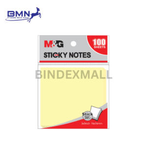 Sticky notes kotak M&G ukuran standar 76x76mm dengan warna cerah dan perekat kuat untuk catatan dan reminder serbaguna