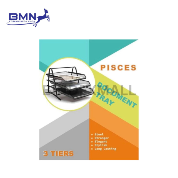 Detail Rak Dokumen 3 Susun Pisces Document Tray