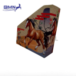 box file bergambar kuda tampak samping