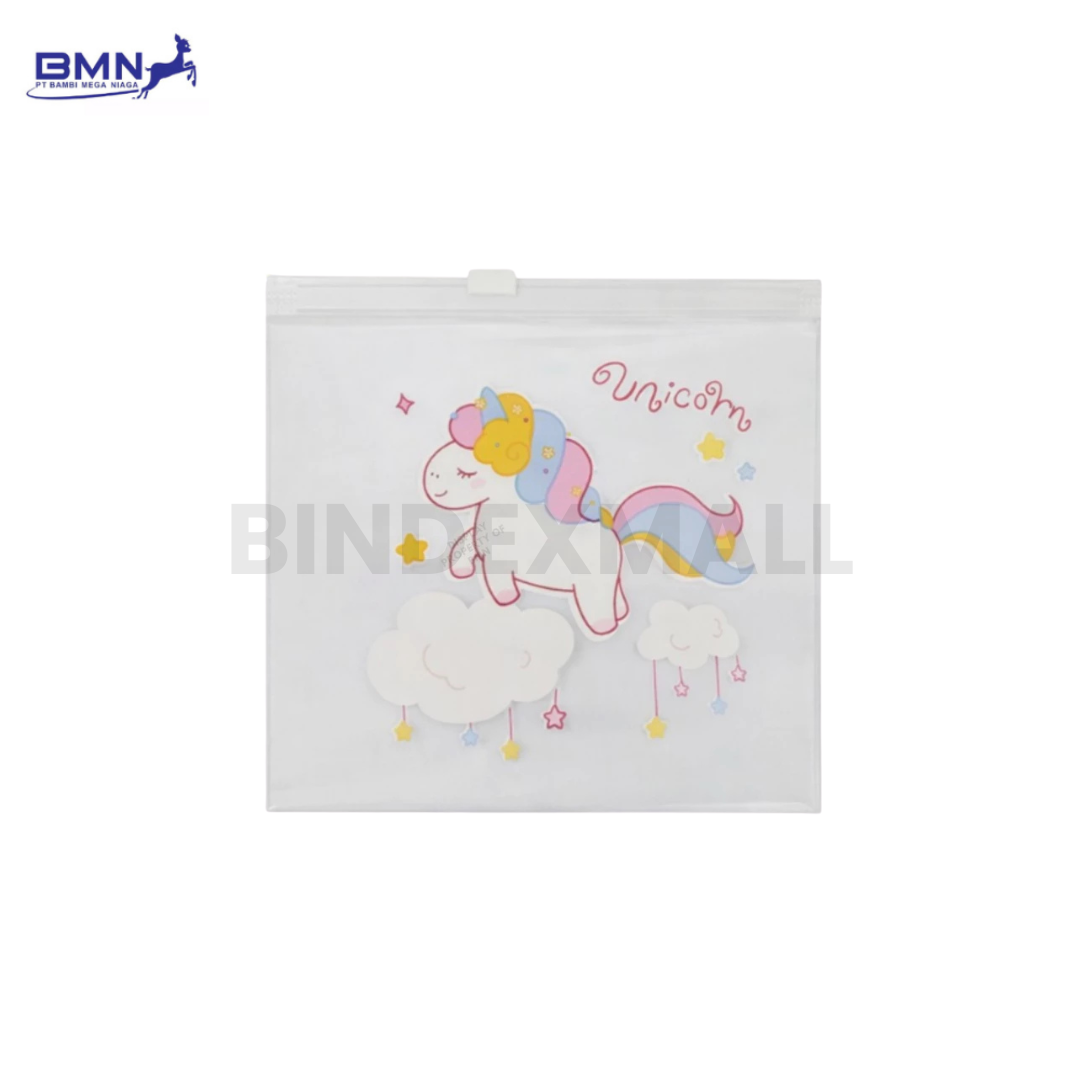 2 Pouch lucu Annuals Cloudy Pony A6 dengan desain pony imut dan zipper berkualitas