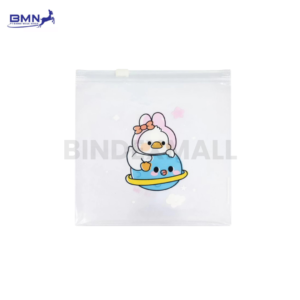 Pouch lucu Annuals Duck World A6 dengan desain bebek imut dan zipper berkualitas