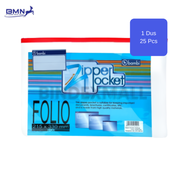 Zipper Pocket ukuran Folio paket grosir