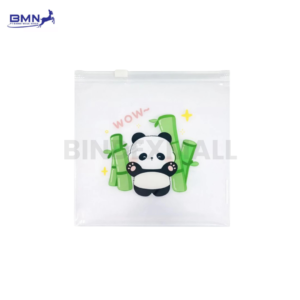 Pouch lucu Annuals Panda A6 dengan desain panda imut dan zipper berkualitas