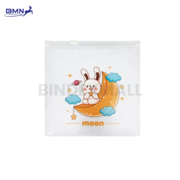 Pouch lucu Annuals Moon Light A6 dengan desain moon imut dan zipper berkualitas