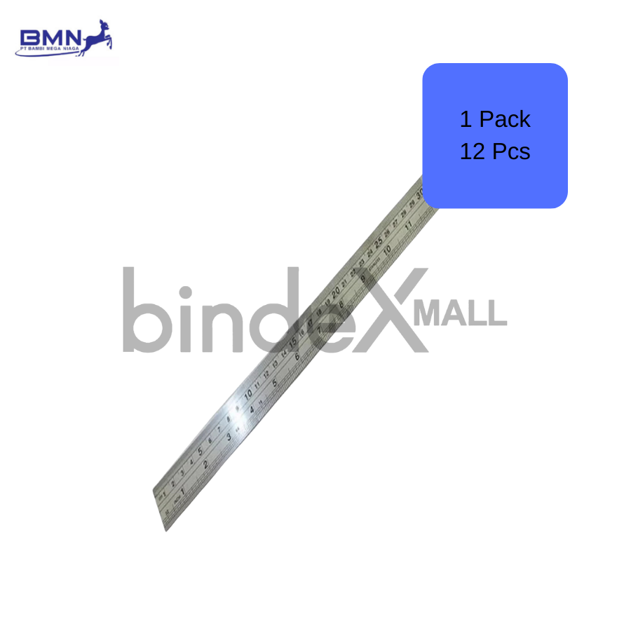 Penggaris kenko besi 1 Dus 12 Pcs penggaris kenko besi paket grosir