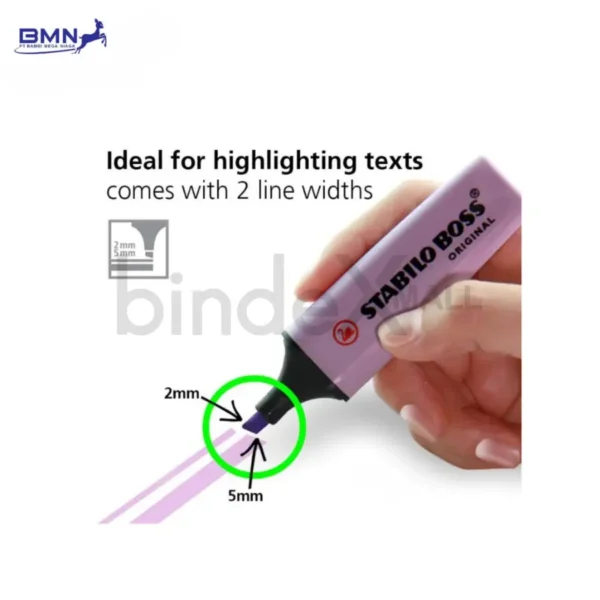 Stabilo pastel Boss highlighter warna lembut untuk bullet journal planner