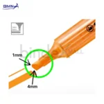 Detail ujung ukuran stabilo swing cool penanda kertas