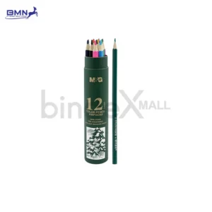 Pensil warna anak M&G Hexagon set 12 warna non toxic dalam kemasan tabung praktis