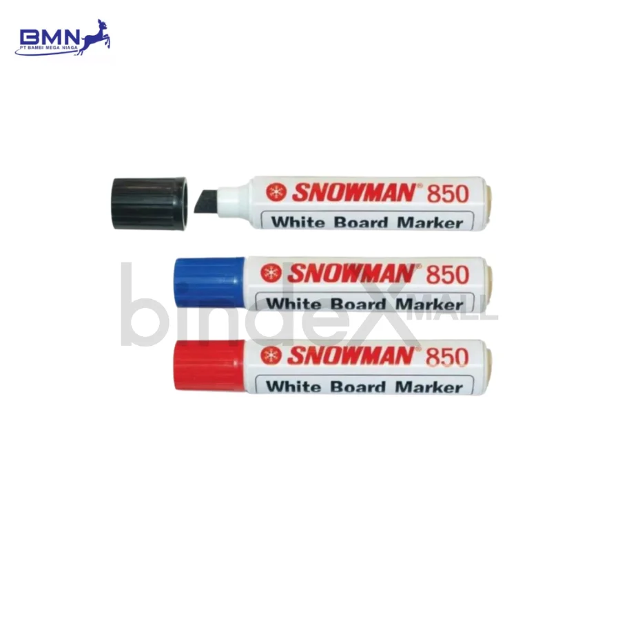 svuuzgx90wbxlgnnhdwg Spidol permanen Snowman jumbo ABG-850 warna hitam untuk papan tulis dan poster