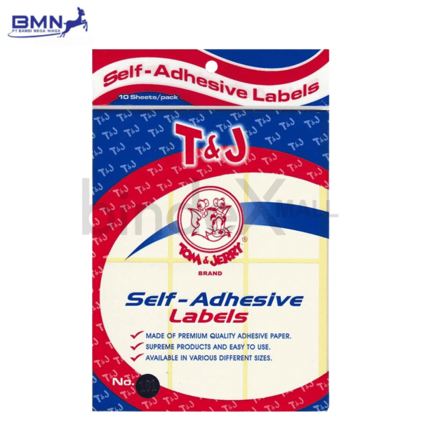 Label stiker self adhesive Tom Jerry nomor 101 ukuran 50x100mm untuk label produk dan alamat pengiriman
