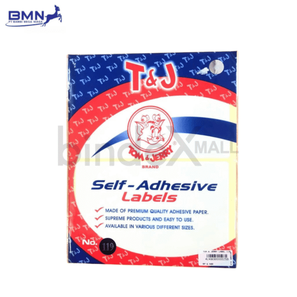 Label stiker self adhesive Tom Jerry nomor 119 ukuran 102x152mm untuk shipping label dan alamat pengiriman
