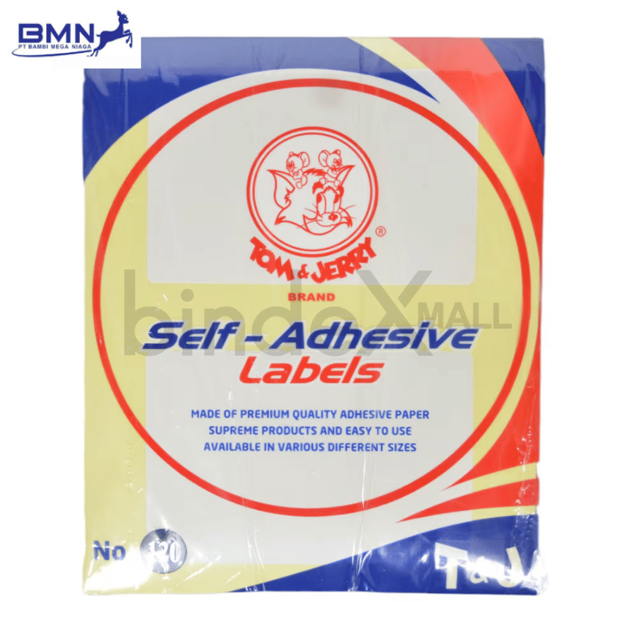 120 Label stiker self adhesive Tom Jerry nomor 120 ukuran 78x118mm untuk shipping label dan alamat pengiriman