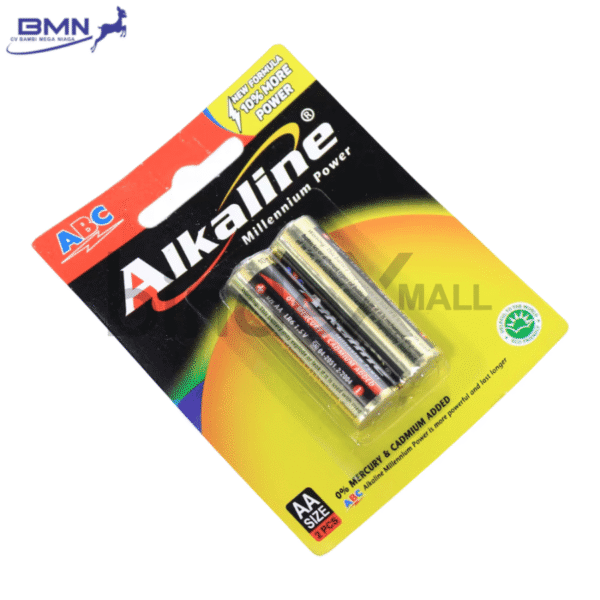 Baterai AA ABC Alkaline isi 2 pcs 1.5 volt anti bocor tahan lama untuk remote jam dan senter