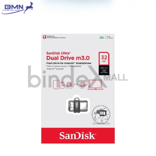 SanDisk Ultra Dual Flash Disk USB 3.0 OTG 32GB Original