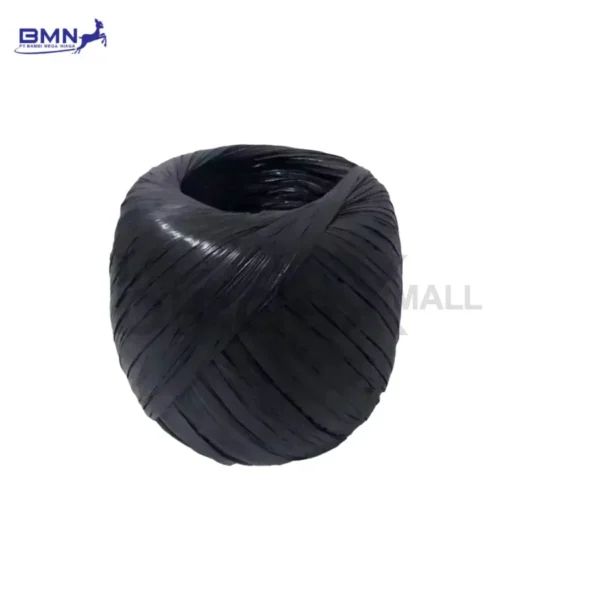 Tali rafia hitam 400 gram kuat serbaguna untuk kemasan kerajinan dekorasi dan pertanian