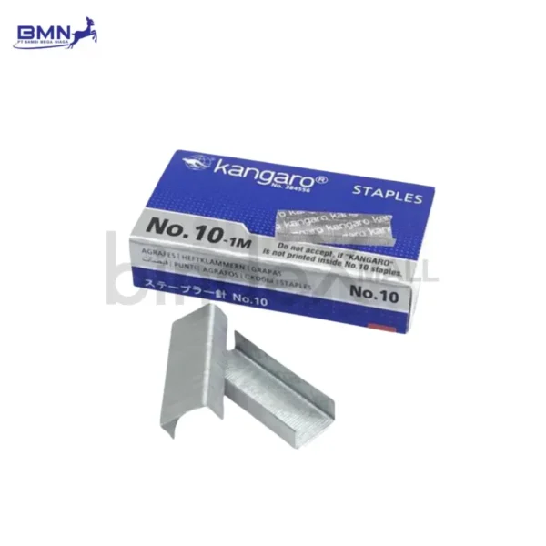 Isi stapler nomor 10 Kangaro original kawat baja kuat anti macet untuk kantor dan sekolah