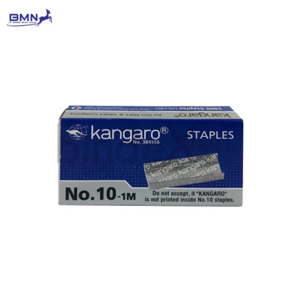 Isi stapler nomor 10 Kangaro original kawat baja kuat anti macet untuk kantor dan sekolah
