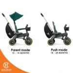 Doona Liki Trike S5 - Sepeda Dorong Anak Roda Tiga Tricycle ( Preloved )- Racing Green