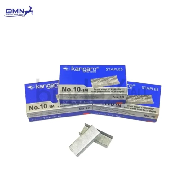 Isi stapler nomor 10 Kangaro original kawat baja kuat anti macet untuk kantor dan sekolah