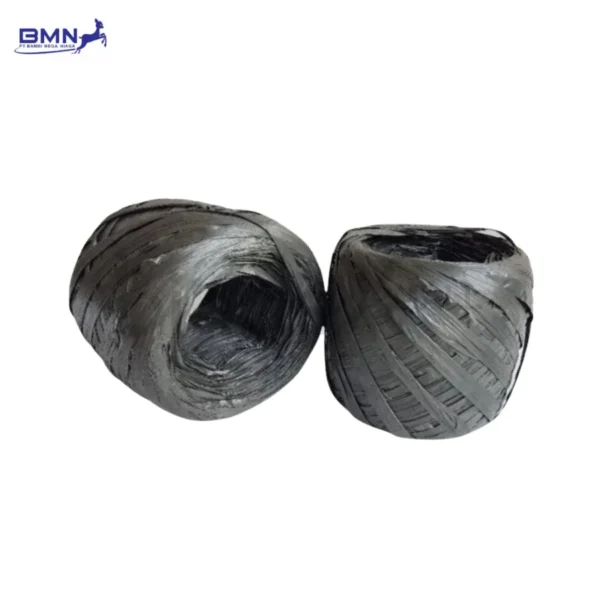 Tali rafia hitam 400 gram kuat serbaguna untuk kemasan kerajinan dekorasi dan pertanian