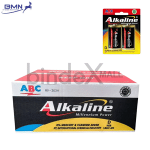 Baterai D LR20 ABC Alkaline isi 2 pcs daya ekstra besar tahan lama untuk senter besar dan radio portable
